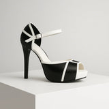 Edurne | Tacones de Cuero Elegantes