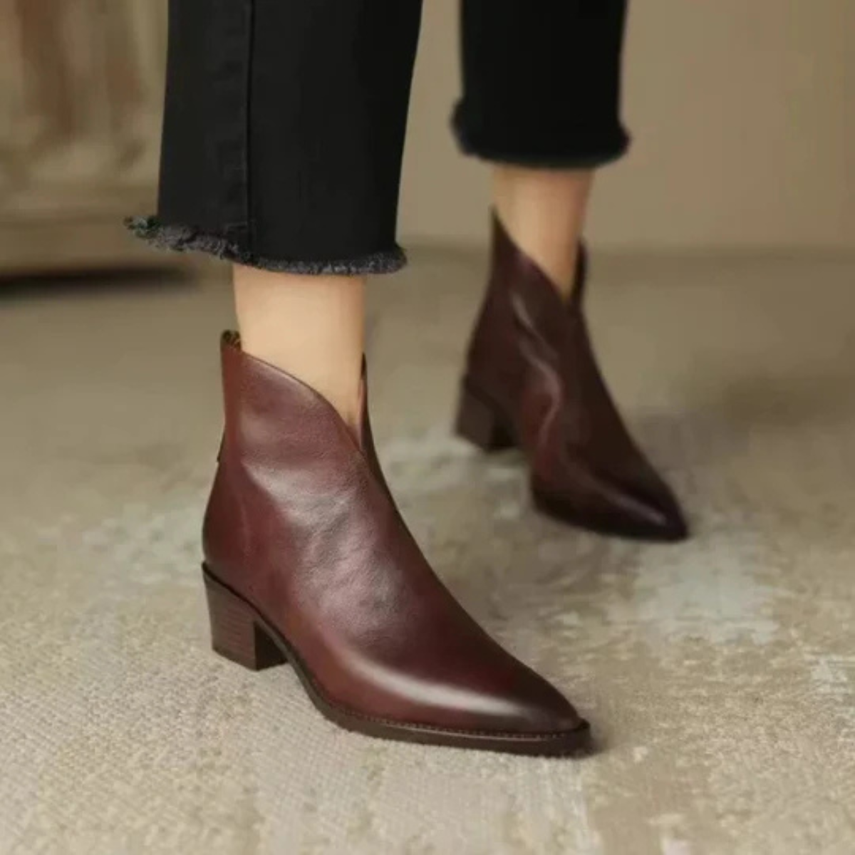 Mercedes | Botines de Piel Elegantes