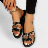 Dolores | Sandalias Estampadas de Cuero