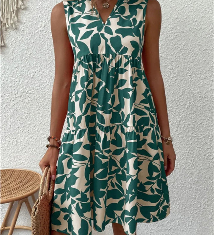 Lidia | Vestido Floral de Algodón