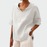 Nieves | Camiseta de Lino Suelta