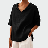 Nieves | Camiseta de Lino Suelta