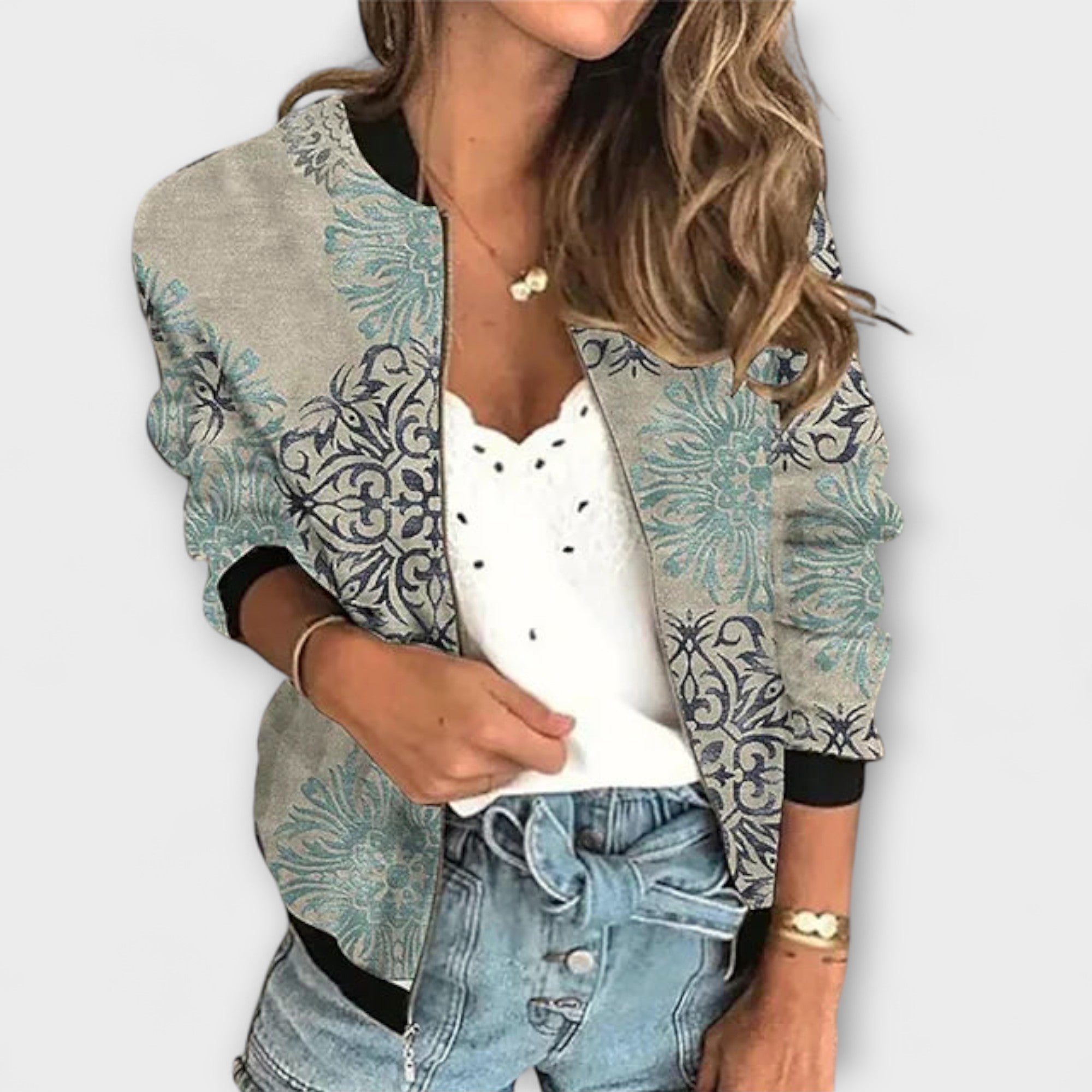 Lucía | Abrigo Estampado Elegante