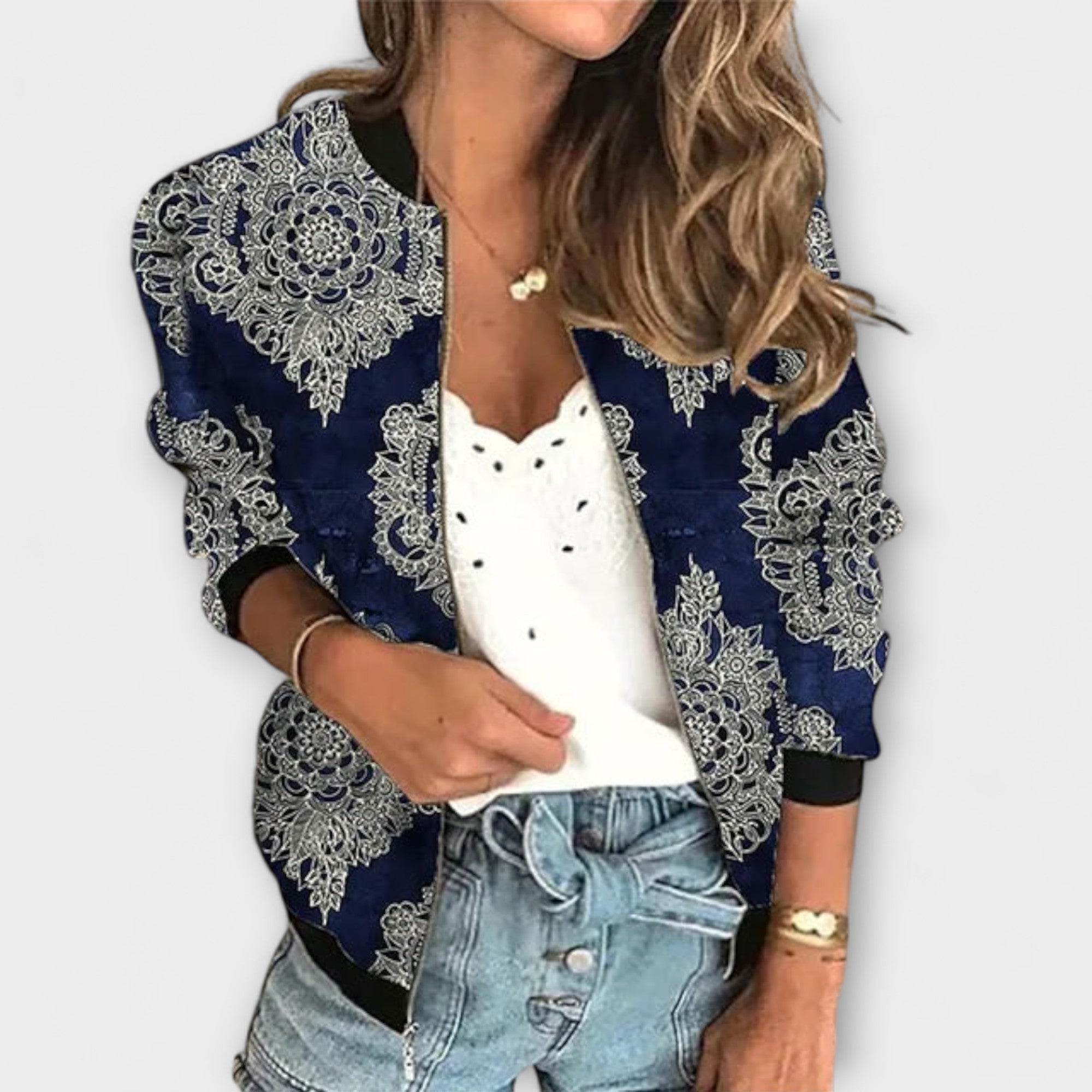 Lucía | Abrigo Estampado Elegante