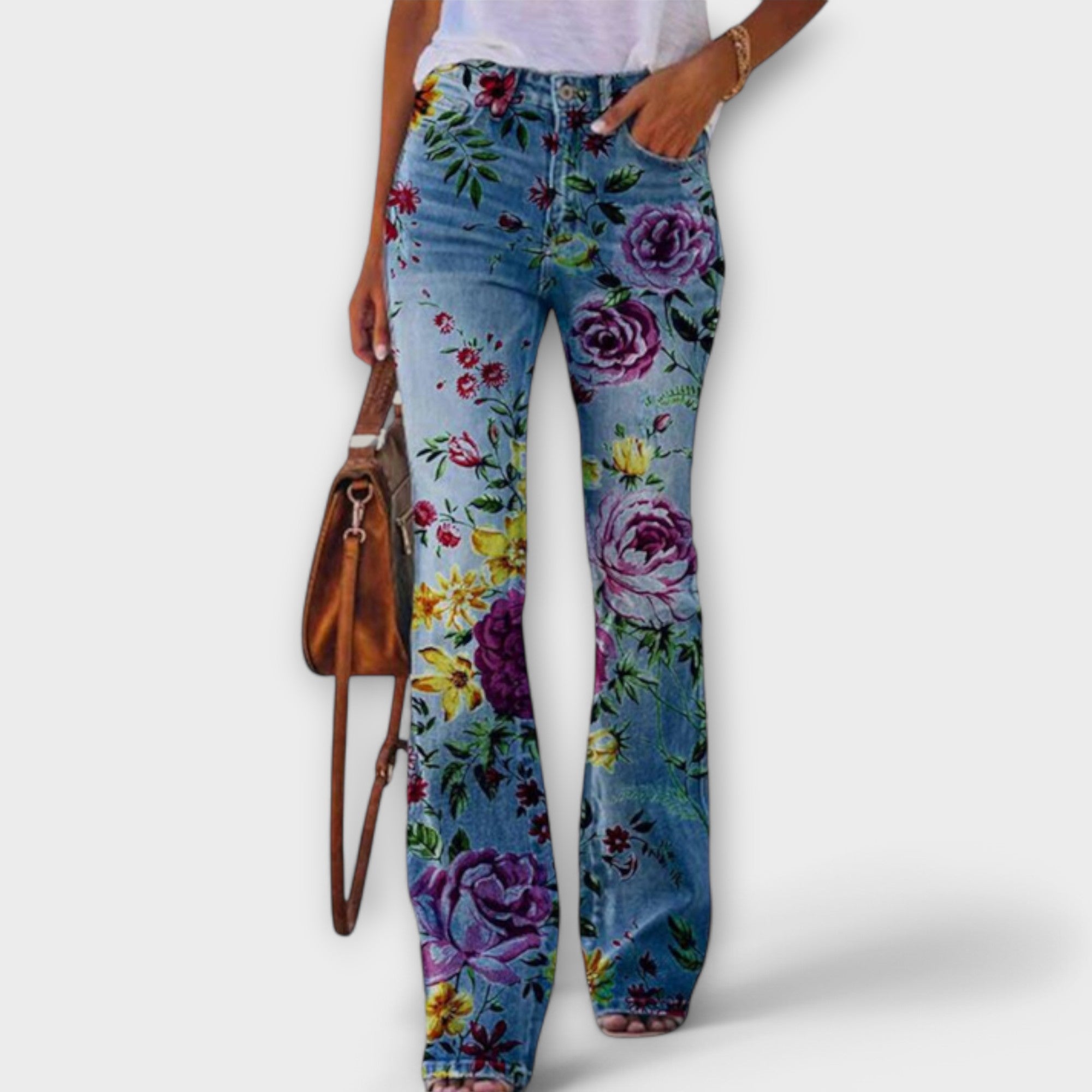 Jacinta | Pantalón Floral Elegante