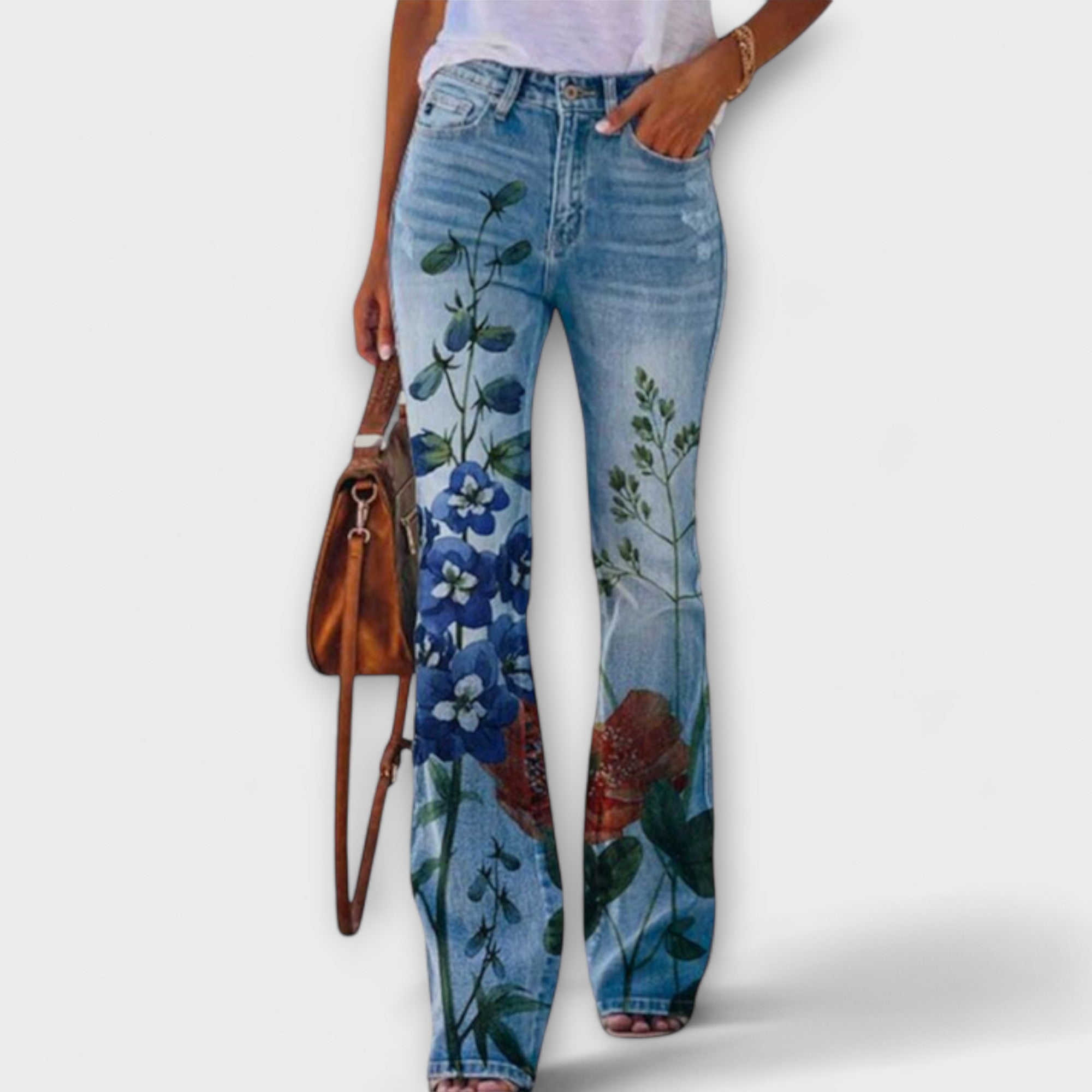 Jacinta | Pantalón Floral Elegante