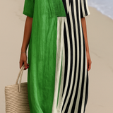 Zaira | Vestido Maxi a Rayas