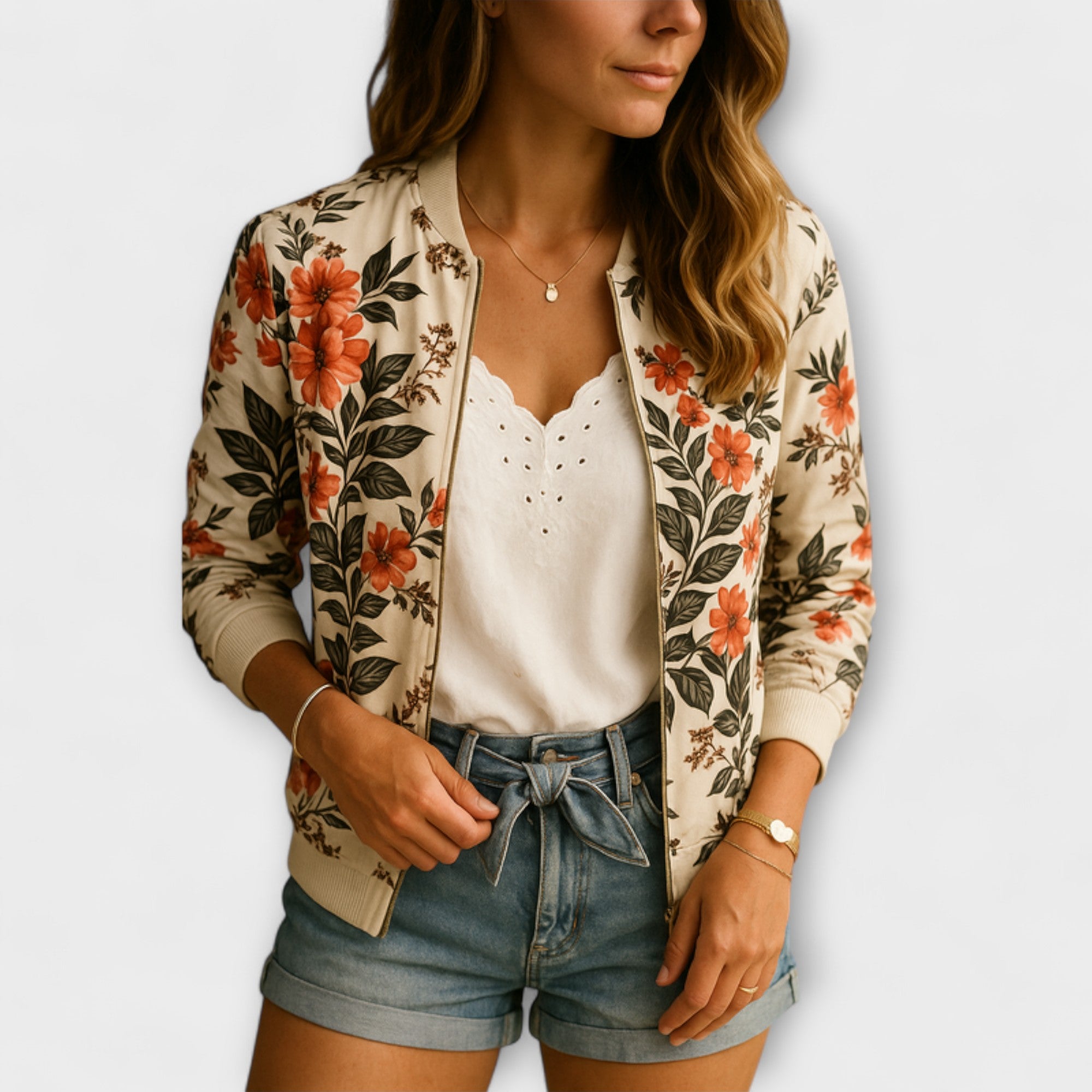 Nerea | Chaqueta Corta Floral