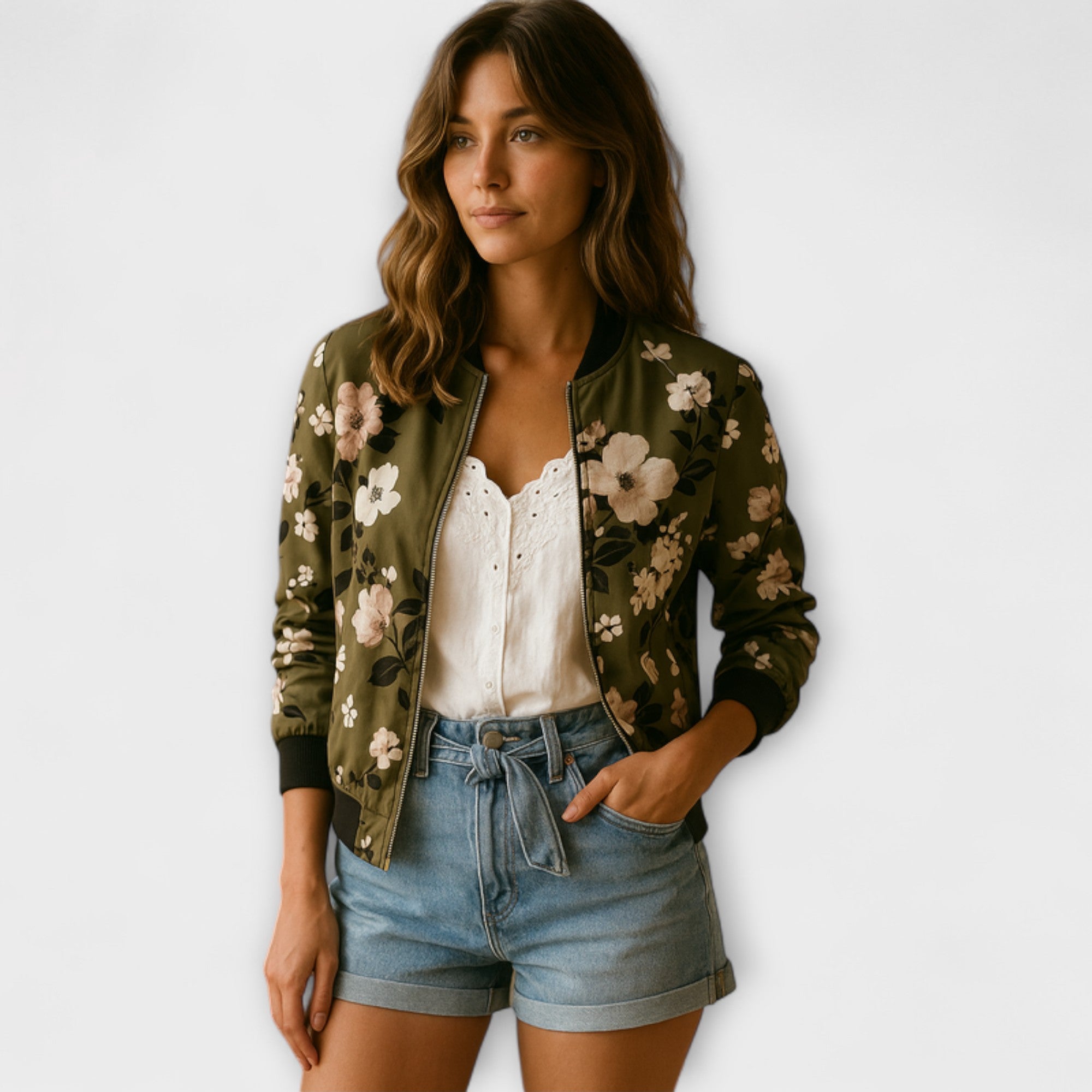 Nerea | Chaqueta Corta Floral