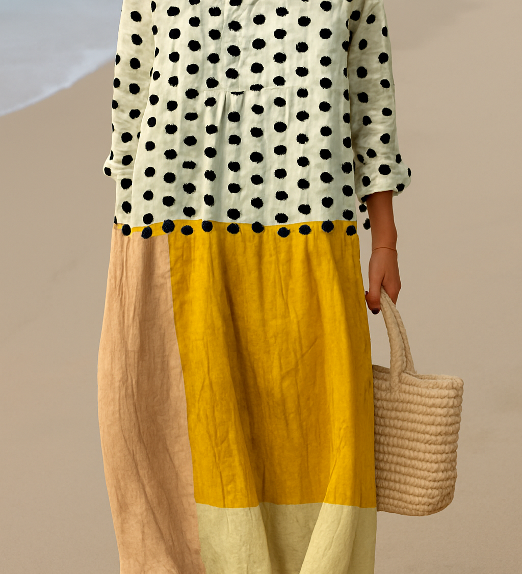 Paula | Vestido Midi a Lunares