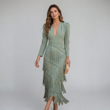 Sofía | Vestido con Flecos
