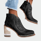 Iris | Botas Bordadas de Cuero