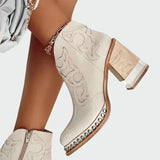 Iris | Botas Bordadas de Cuero