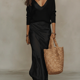Elena | Vestido Satinado Midi