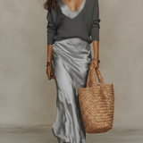 Elena | Vestido Satinado Midi