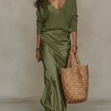 Elena | Vestido Satinado Midi