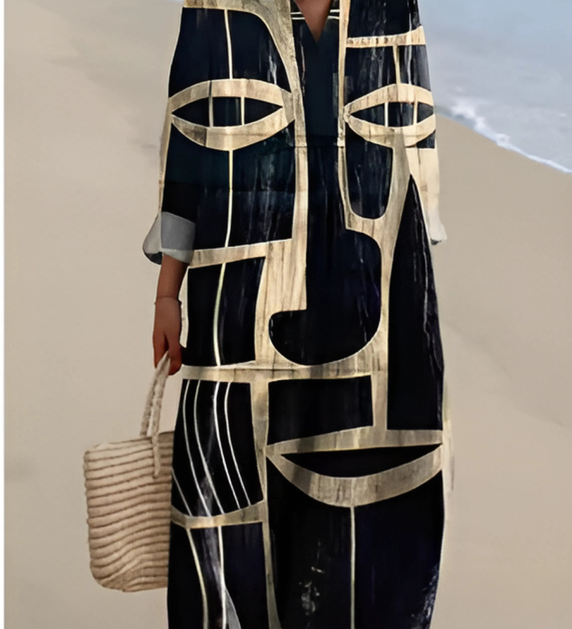 Daniela | Vestido Estampado de Punto