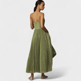 Marisa | Vestido Plisado con Tirantes