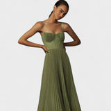 Marisa | Vestido Plisado con Tirantes