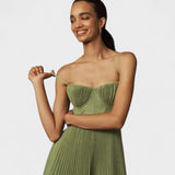 Marisa | Vestido Plisado con Tirantes