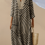 Saray | Vestido a Rayas Elegante