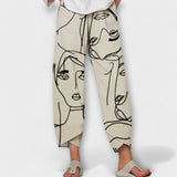 Aurora | Pantalón Estampado de Lino