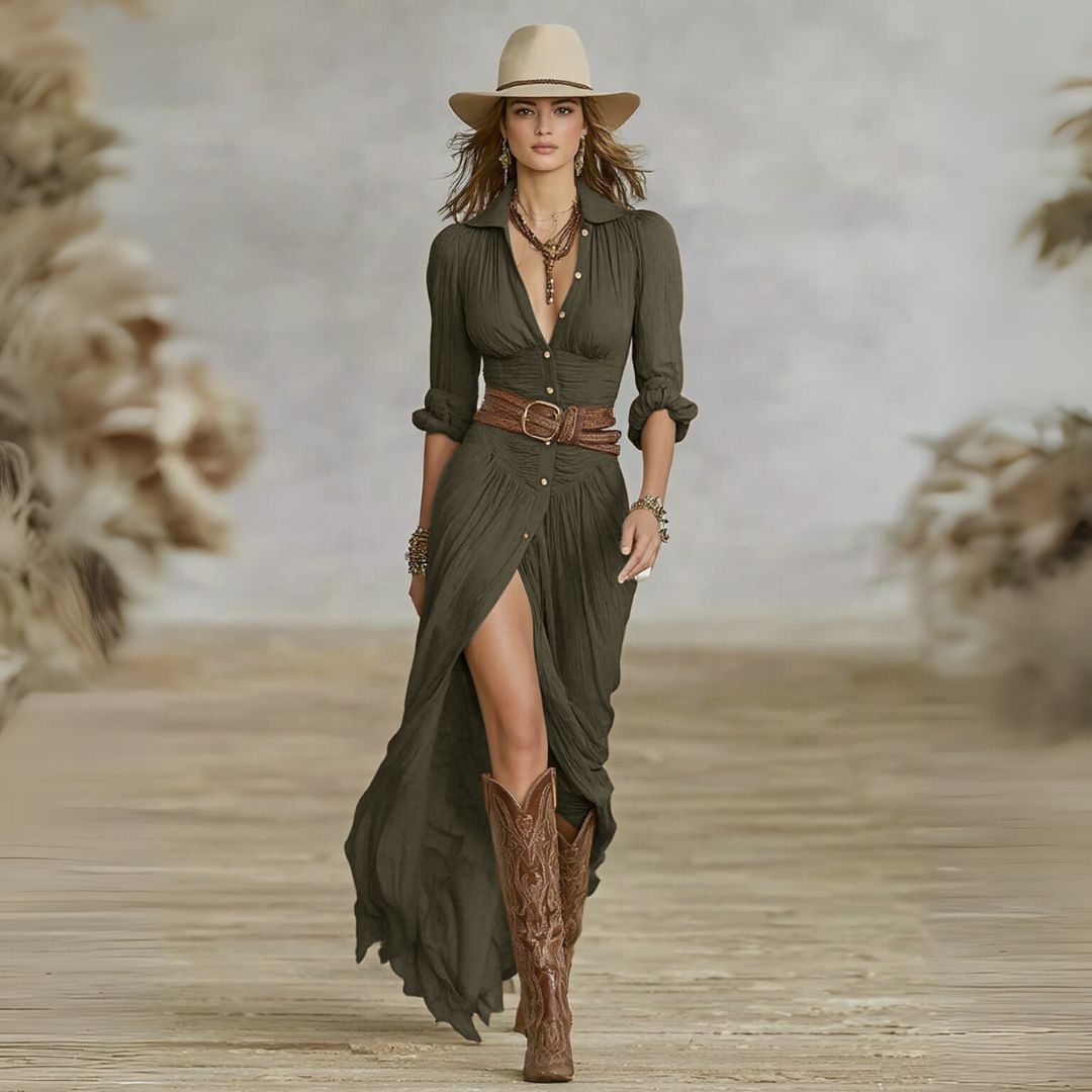 Virginia | Vestido Maxi Fluido