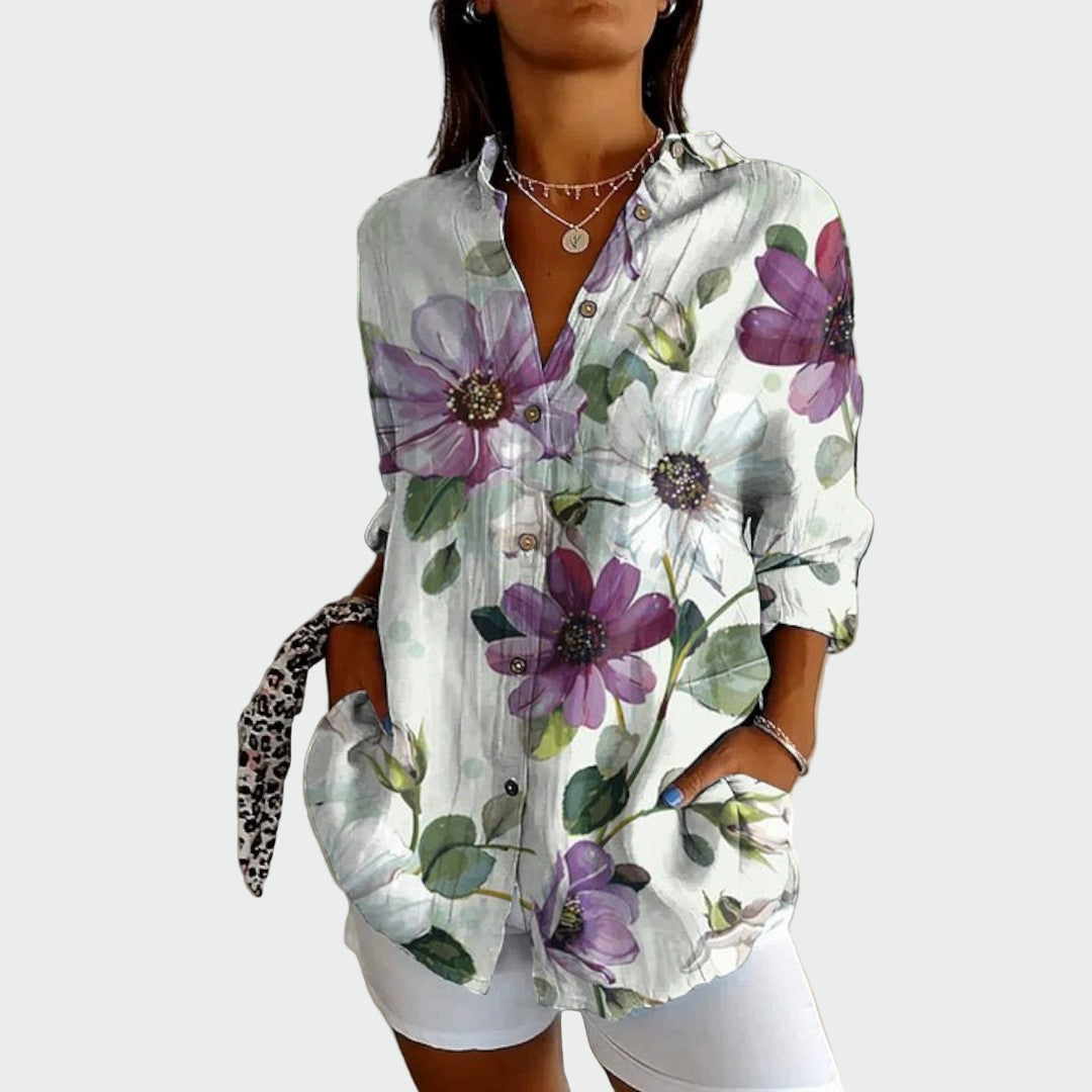 Marisa | Camisa Floral Manga Larga