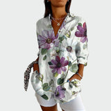Marisa | Camisa Floral Manga Larga