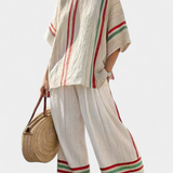 Eva | Conjunto a Rayas de Lino
