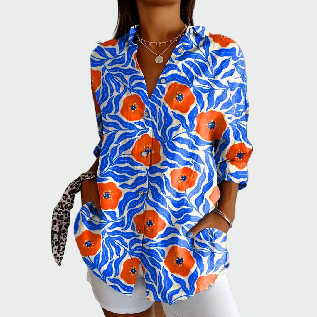 Marisa | Camisa Floral Manga Larga