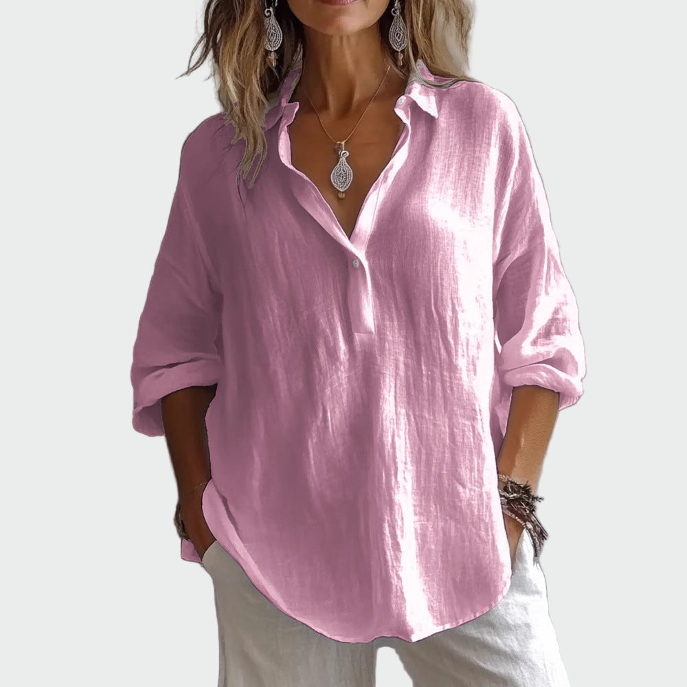 Rosario | Blusa de Lino Suelta