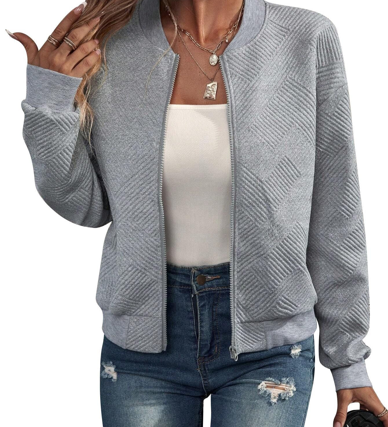 Pamela | Chaqueta Geométrica Elegante