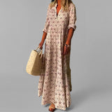 Lidia | Vestido Largo Estampado