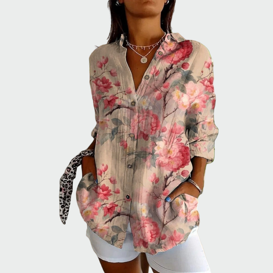 Marisa | Camisa Floral Manga Larga