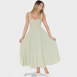 Eva | Vestido Midi Fluido