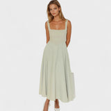 Eva | Vestido Midi Fluido