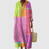 Milagros | Vestido Maxi Geométrico