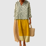 Paula | Vestido Midi a Lunares