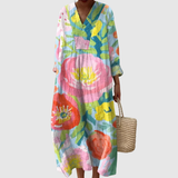 Vega | Vestido Floral de Piel