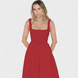 Eva | Vestido Midi Fluido