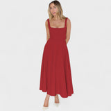 Eva | Vestido Midi Fluido