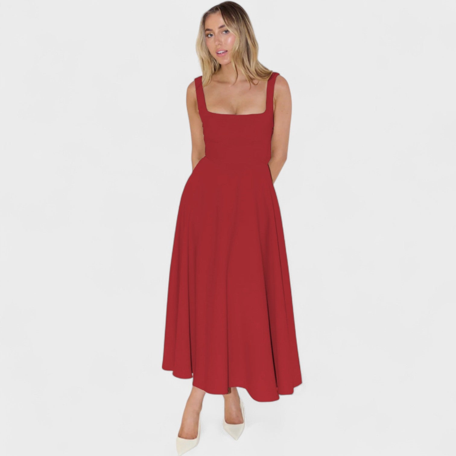 Eva | Vestido Midi Fluido