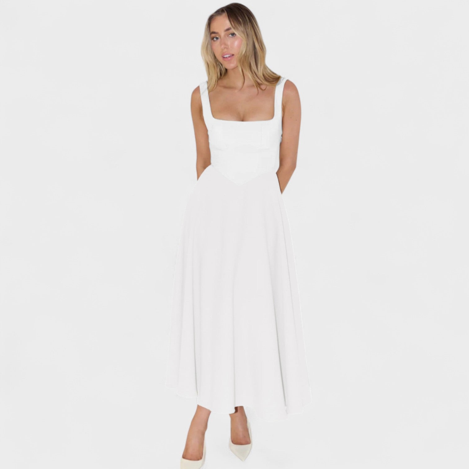 Eva | Vestido Midi Fluido