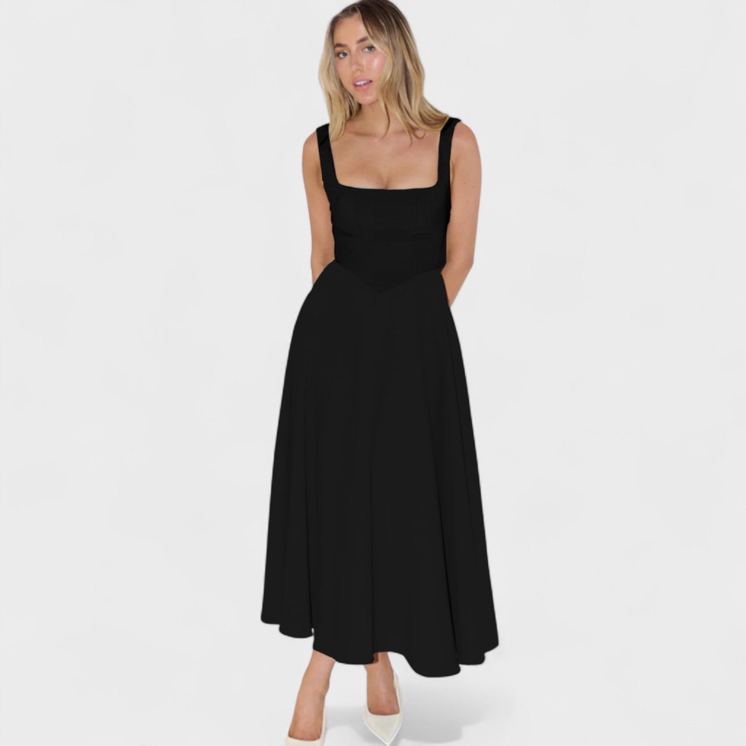 Eva | Vestido Midi Fluido