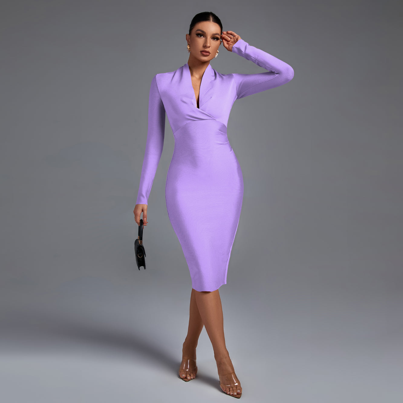Ángela | Vestido Ajustado Manga Larga