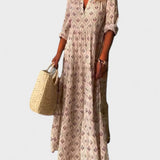 Lidia | Vestido Largo Estampado