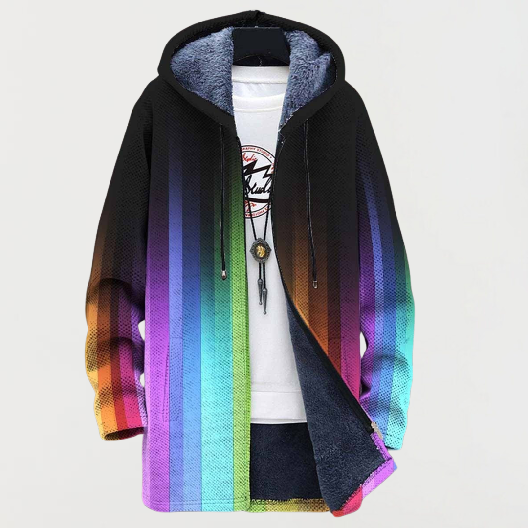 Blanca | Abrigo a Rayas Casual