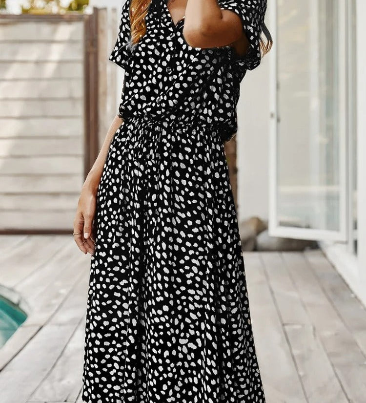 Luz | Vestido Estampado de Piel