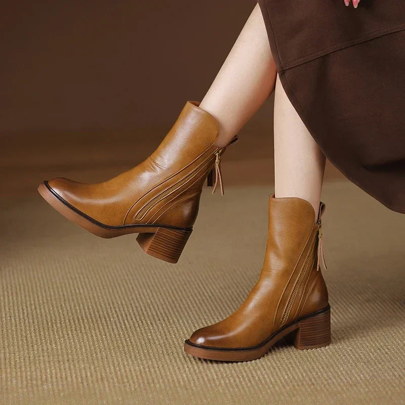 Laia | Botas Largas de Piel